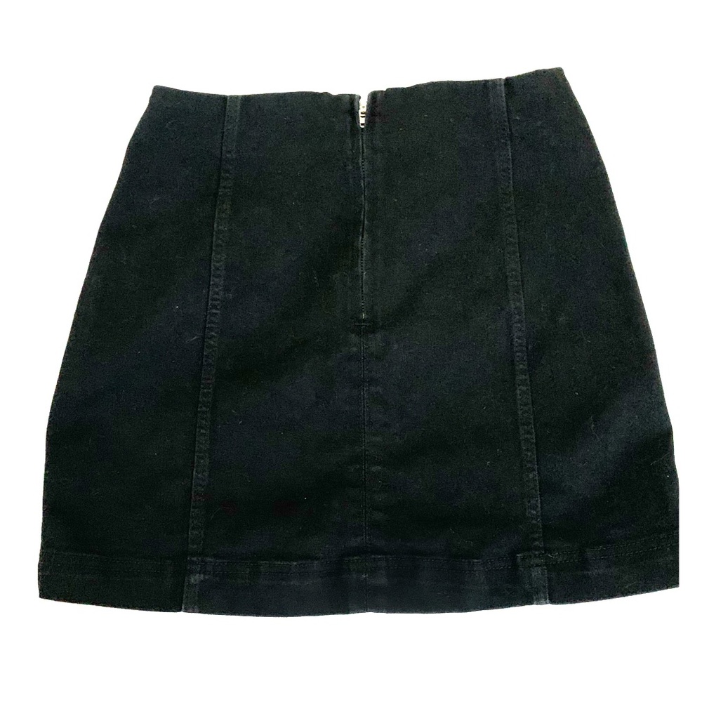 Black mini skirt